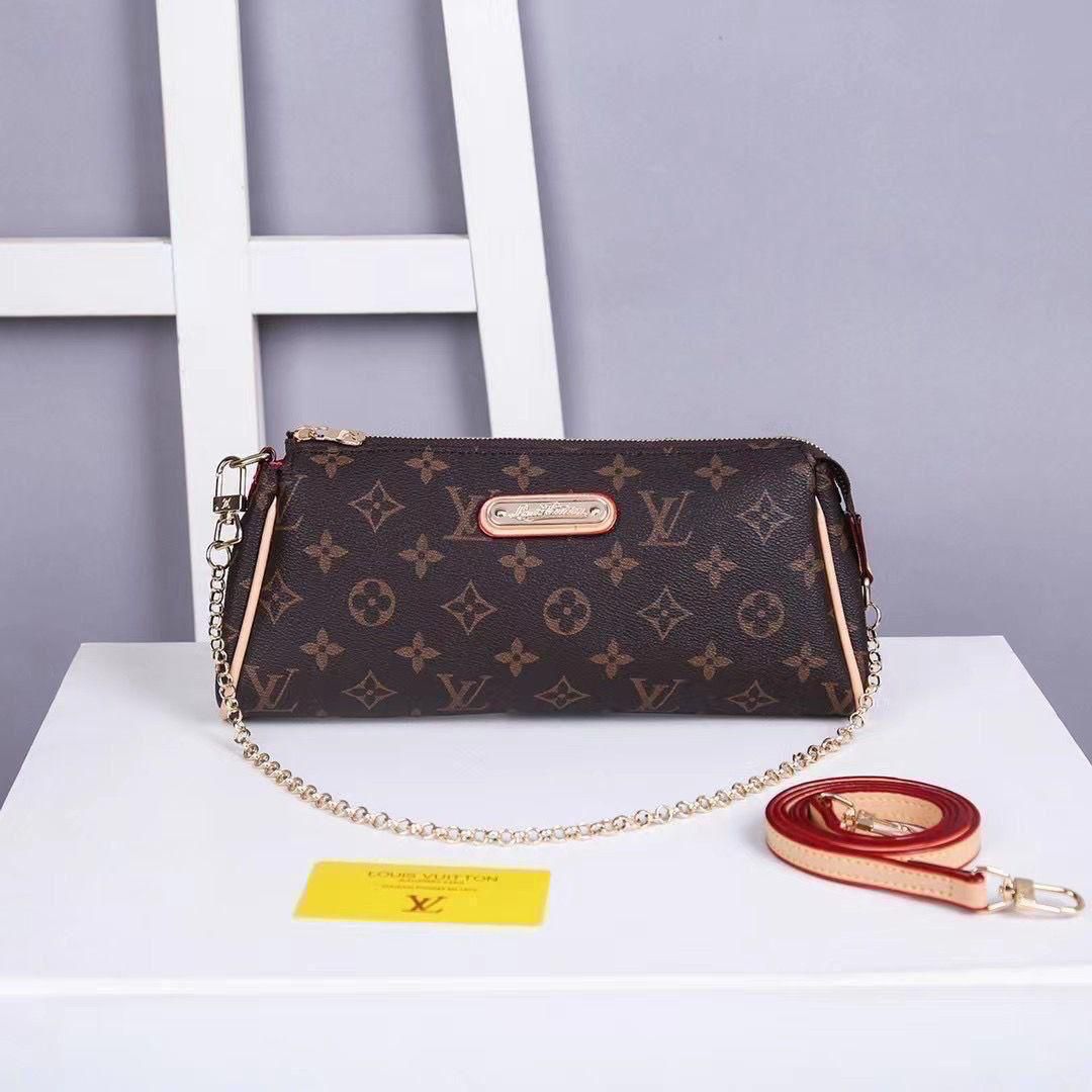 Chic Elegance: Louis Vuitton Eva Stylish Sling with Long Strap